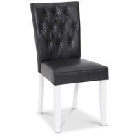 Crocket spisestol - Svart PU Crocket spisestol - Svart PU