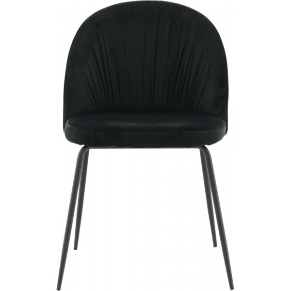 Rynkeby spisestol - Svart fløyel Rynkeby spisestol - Svart fløyel