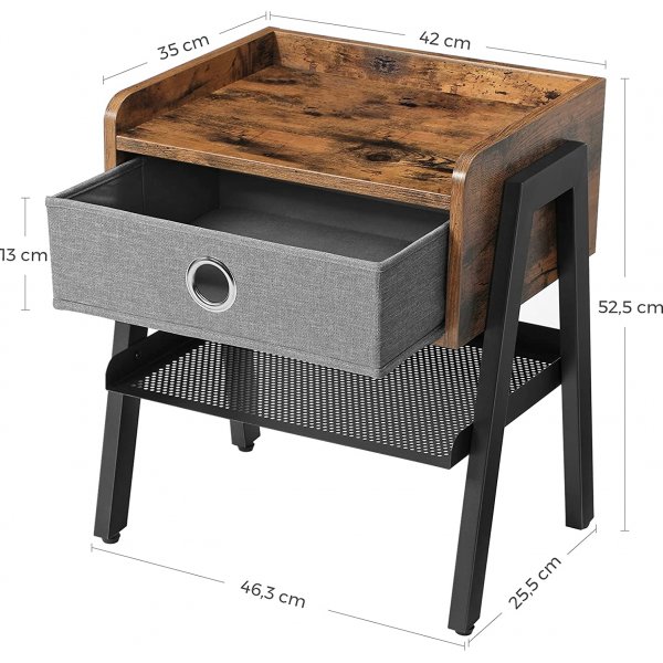 Rosalind nattbord 46 x 35 cm - Brun Rosalind nattbord 46 x 35 cm - Brun