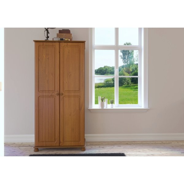 Richmond garderobeskap med 2 drer - Brun