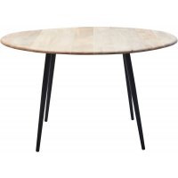 Tessa spisebord rundt 160 cm - Tre/svart