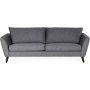 Country 2,5-seter sofa - Gr (stoff) / Svarte ben