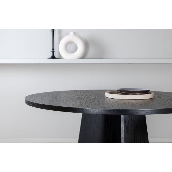 Bootcut spisebord 110 cm - Sort