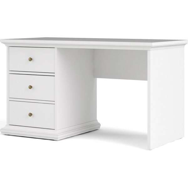 Paris skrivebord 130 x 61,5 cm - Hvit Paris skrivebord 130 x 61,5 cm - Hvit