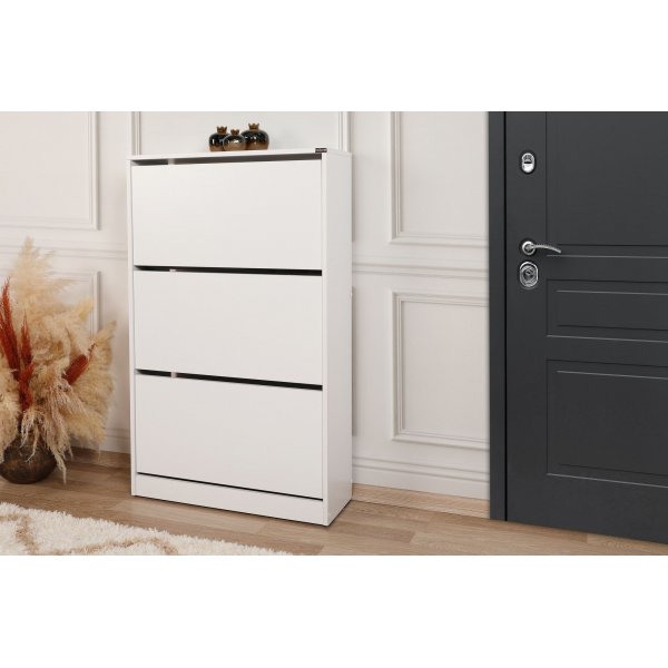 Shock skoskap 3 - Hvit