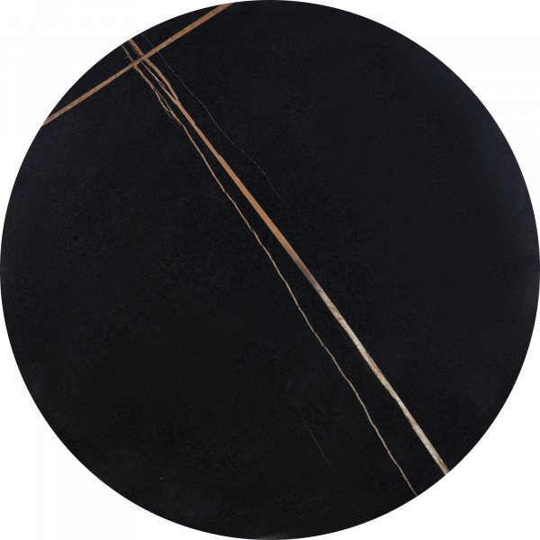 Scalita salongbord 50 cm - Sort marmor/sort/gull