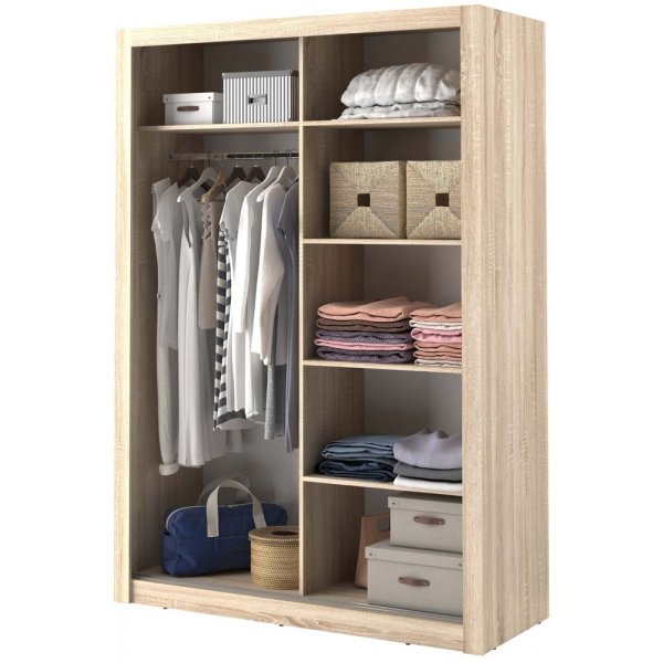 Mervyn garderobe 150 - Sonoma eik Mervyn garderobe 150 - Sonoma eik
