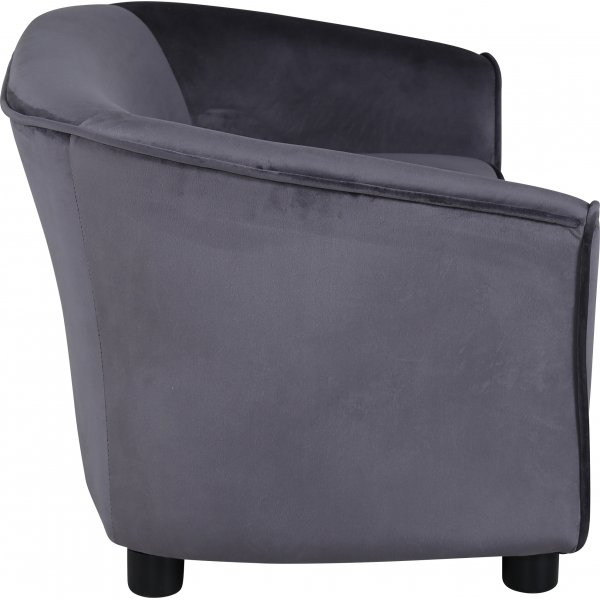 Moon barnesofa - Grå fløyel Moon barnesofa - Grå fløyel