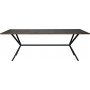 Revel spisebord, 200 cm (sildeben) - Svart/trefinr