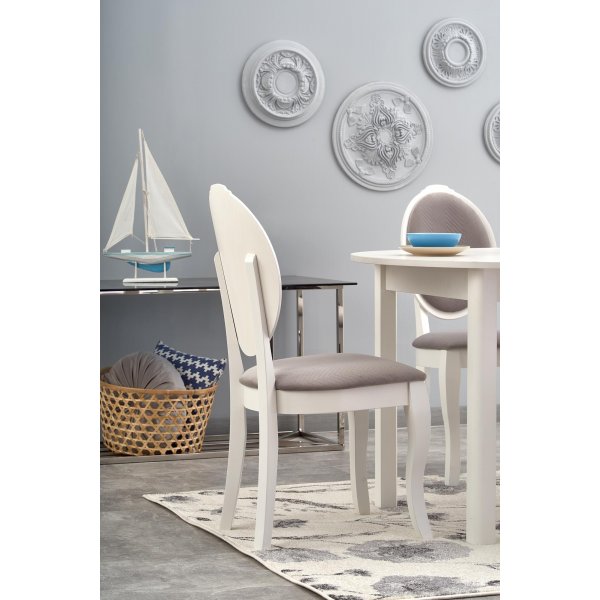 Berivan spisebord 102-142 cm - Hvit