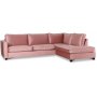 Brandy Loungesofa pen anslutning hyre - Dusty pink (Flyel)