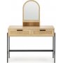 Carmen toalettbord 104 x 35 cm - Beige/svart