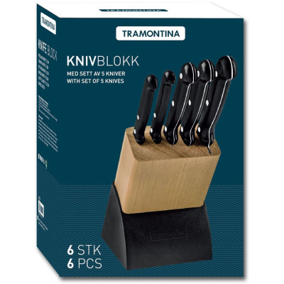 Tramontina knivblokk med kniver