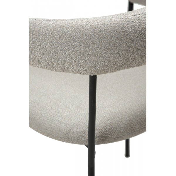 Plenti lenestol - Cashmere bouclé/svart Plenti lenestol - Cashmere bouclé/svart