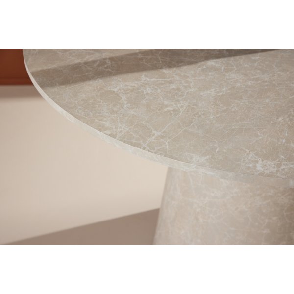 Spisebord Lanzo 120 cm marmorbeige