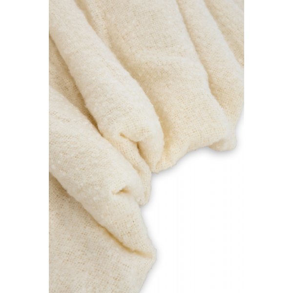 Stein pledd, 130x170 cm - Hvit