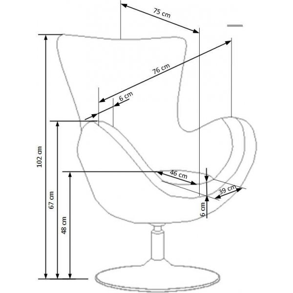 Lucille lenestol - Grå Lucille lenestol - Grå