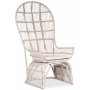 Mandarin pfugl stol - Whitewash