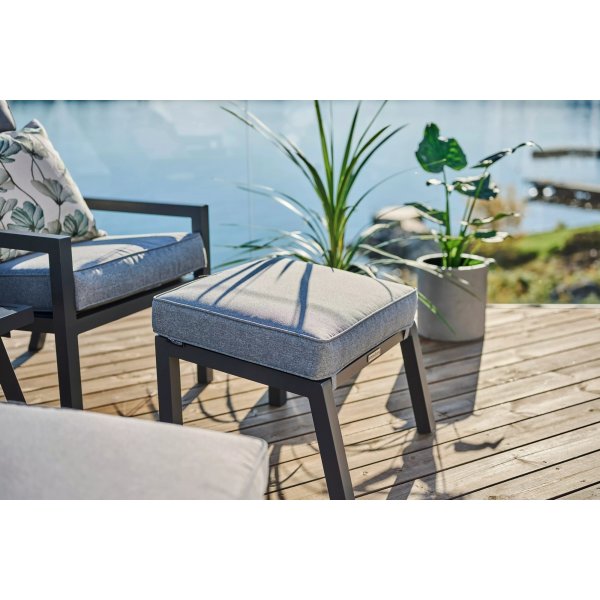 Lerida recliner-sett - Gr� + Tekstilpleie for m�bler