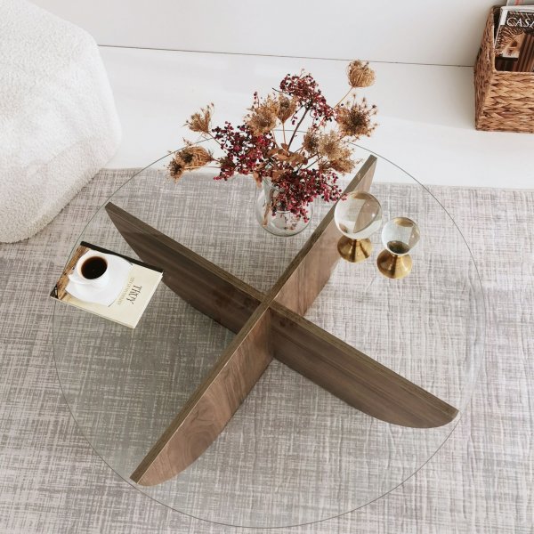 Lily salongbord - Valnøtt + Tekstilpleie for møbler Lily salongbord - Valnøtt + Tekstilpleie for møbler