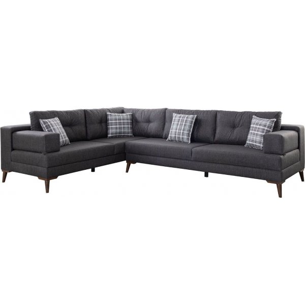 Oslo hjrnesofa - Antrasitt