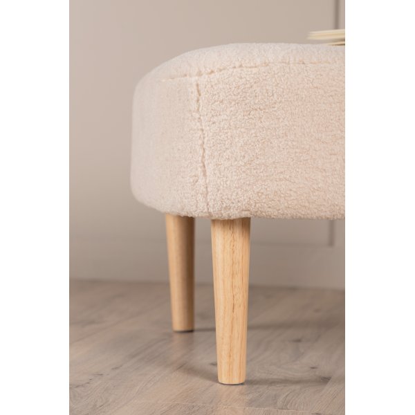 Salina puff - Hvit fleece