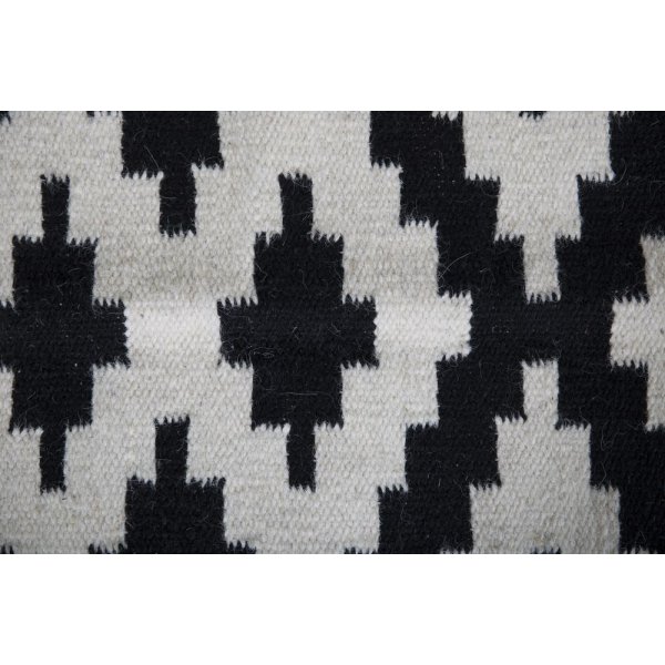 Ullteppe Rachel - Svart / Hvit Ull