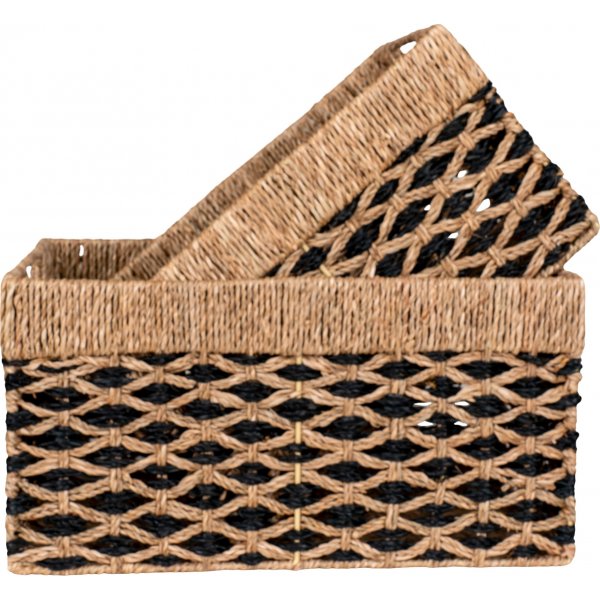 Salatkurvsett - Beige/svart