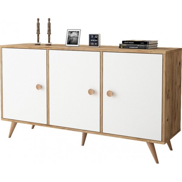 Vilamo skjenk 12 - Furu/hvit