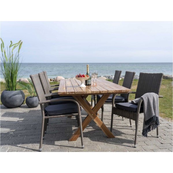 Murcia spisebord - Teak - 200x90x75 Murcia spisebord - Teak - 200x90x75