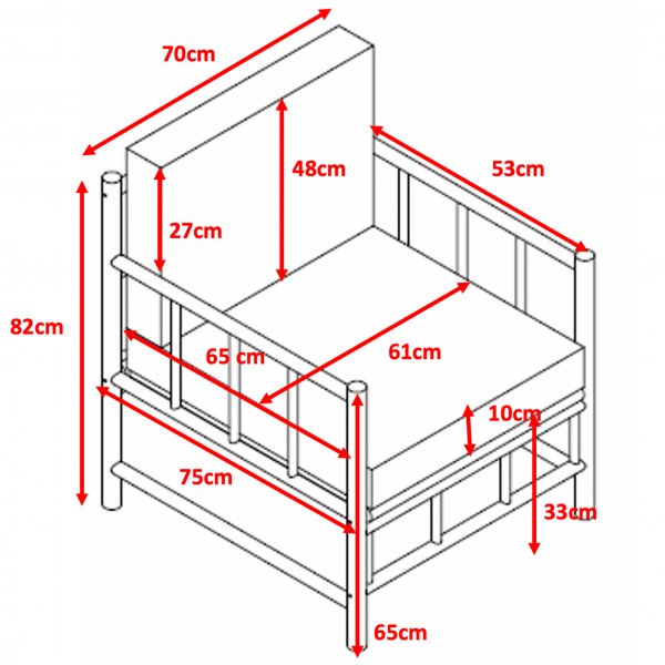 Lovn salongsett i bambus
