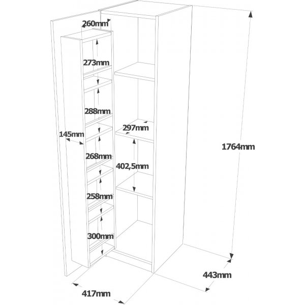 Vena skap - Hvit Vena skap - Hvit