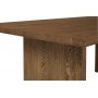 Bryssel spisebord 190-290 cm (2 klaffer inkludert) - Brun rustikk eik