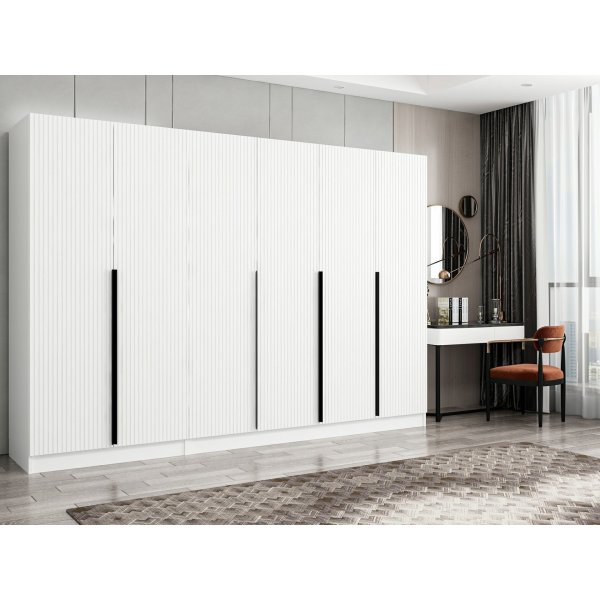 Cikani garderobeskap 270x52x210 cm, variant A - Hvit Cikani garderobeskap 270x52x210 cm, variant A - Hvit