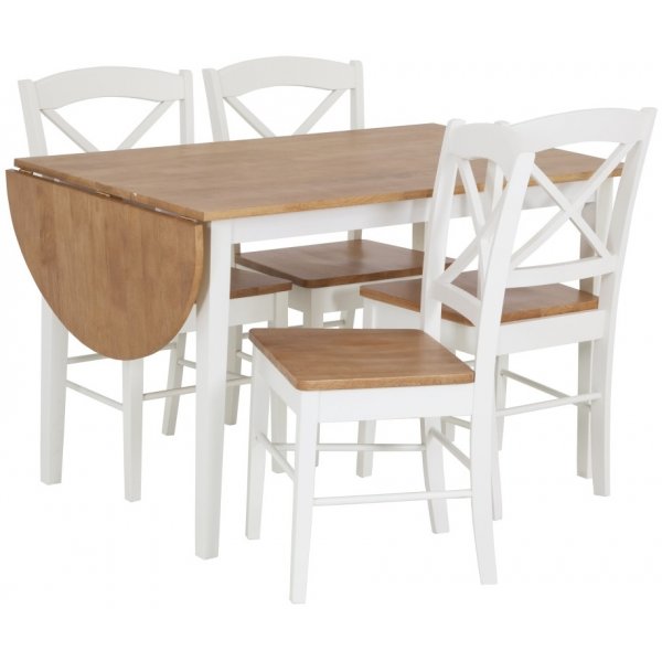 Merida stol - Hvit / eik Merida stol - Hvit / eik
