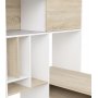Function Plus skrivebord 135,2 x 100,2 x 153 cm - Hvit/eik