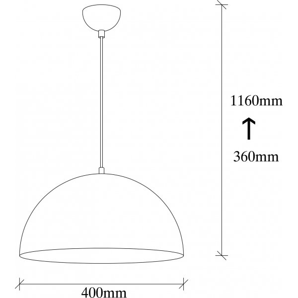 Sivani taklampe 722 - Sort/gull Sivani taklampe 722 - Sort/gull