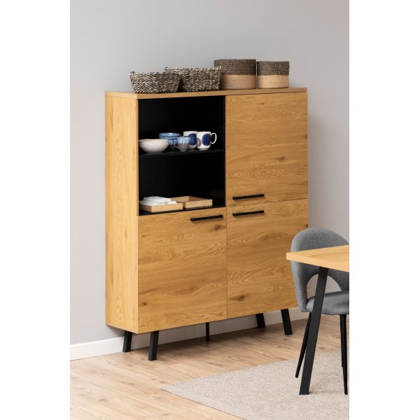 Mallow skap - Eik/sort Mallow skap - Eik/sort