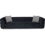 Zeus 4-seters sofa - Svart