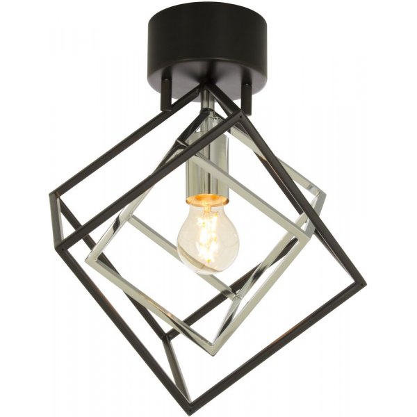 Plafond Cubes - Svart /krom