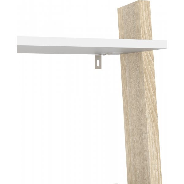 Oslo trinnhylle - Hvit/eik