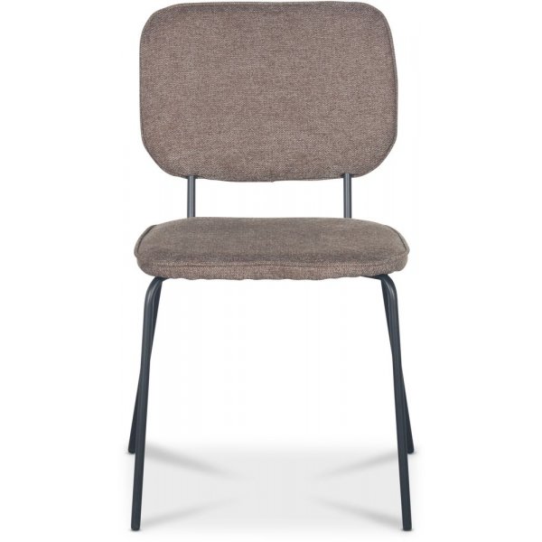 Lokrume stol - Brunt stoff / svart Lokrume stol - Brunt stoff / svart