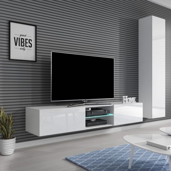 Adiam tv-benk - Hvit Adiam tv-benk - Hvit