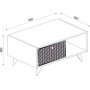 New York salongbord 90 x 60 cm - Safir eik