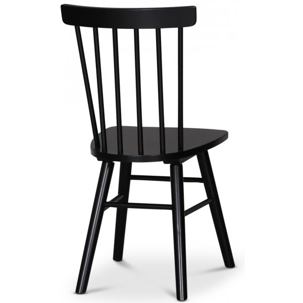 Sintorp spisegruppe, rundt spisebord Ø115 cm inkludert 4 stk. svarte Orust pinnestoler – Brun marmor (Laminat) + Flekkfjerner for møbler Sintorp spisegruppe, rundt spisebord Ø115 cm inkludert 4 stk. svarte Orust pinnestoler – Brun marmor (Laminat) + Flekkfjerner for møbler