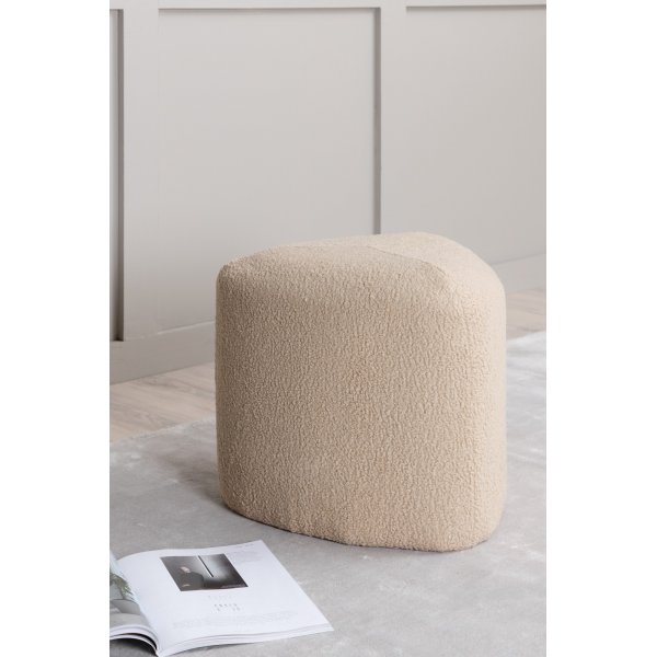 Tee sittepuff - Beige teddy