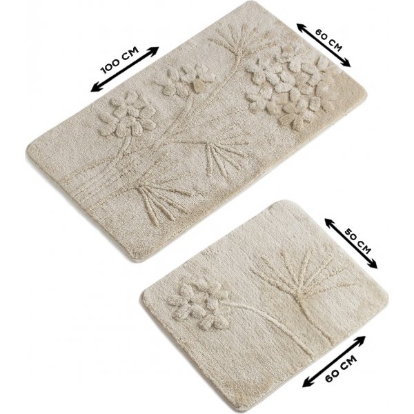 Orkide baderomsmatte - Beige Orkide baderomsmatte - Beige