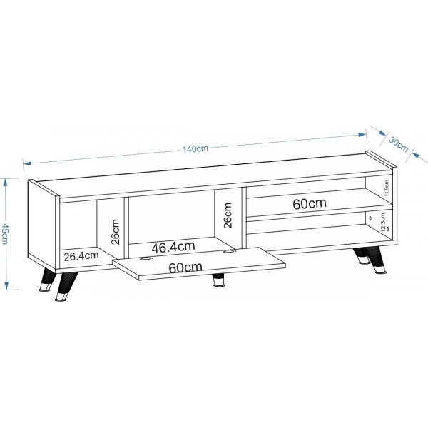 Crassia mediabenk - Hvit Crassia mediabenk - Hvit