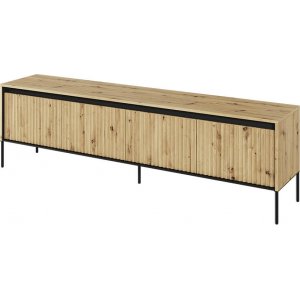 Trend media benk B193 cm - Artisan eik/sort