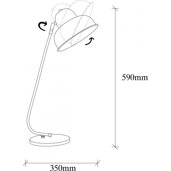 Bergamo bordlampe - Svart Bergamo bordlampe - Svart